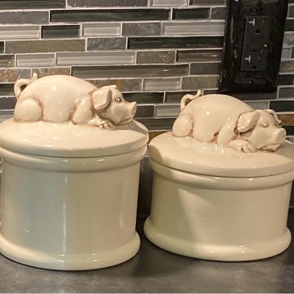 Vintage Pig Canister Set - Picture 3 of 11